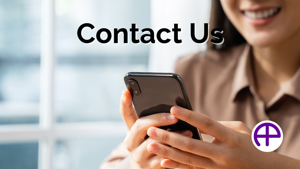 Contact Us Image: Smiling Woman With Phone Smiling woman contacting accuphotography via cell phone