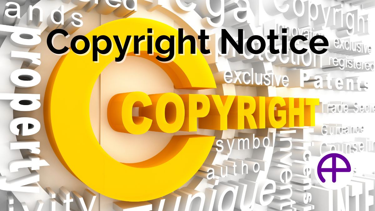 Copyright Notice Word Cloud Illustration Image of copyright notice word cloud