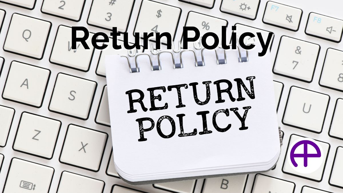 Accuphotography Return Policy: Hassle-Free Returns Keyboard with spiral binder displaying return policy