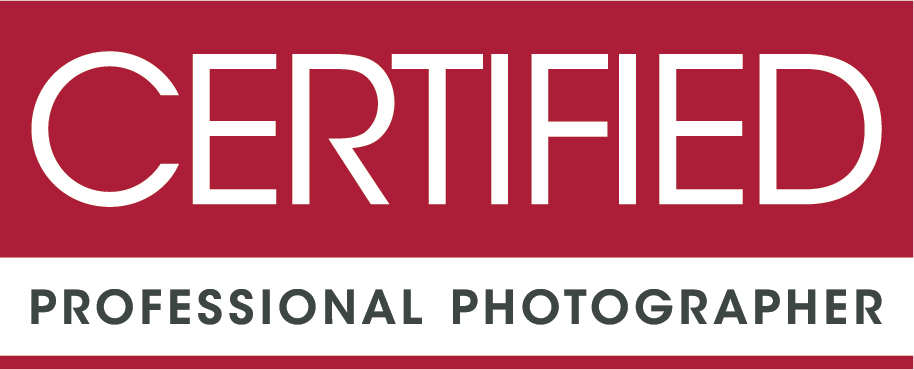 Certified professional photographer badge