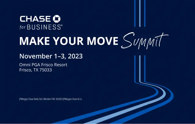 Chase For Business Make Your Move Summit 2023: Elevating Small Businesses Chase for business make your move summit 2023 logo - empowering entrepreneurs