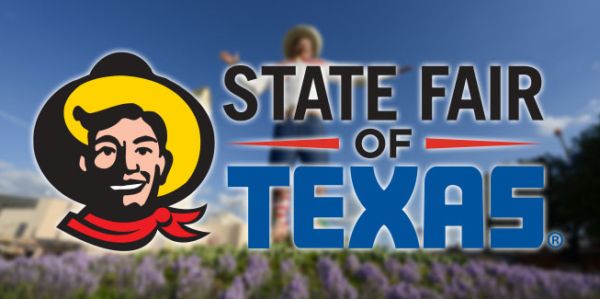 State fair of texas logo with big tex - rick fogerty, unofficial ambassador and fan
