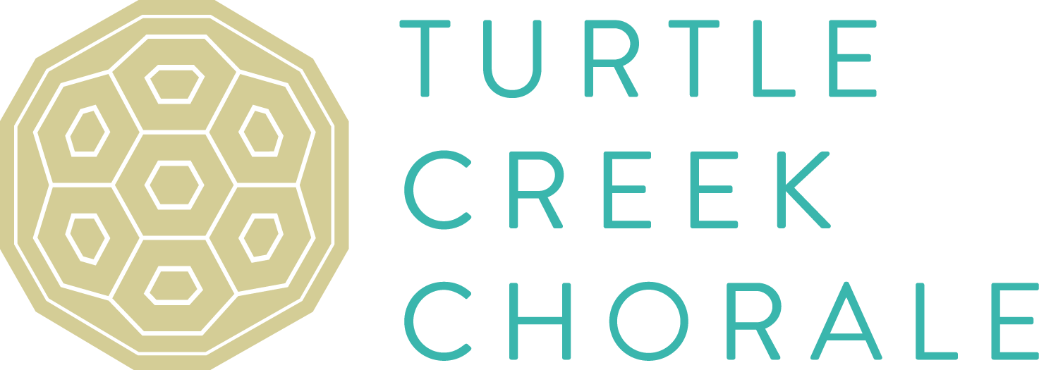 Turtle creek chorale logo - proud alum rick fogerty