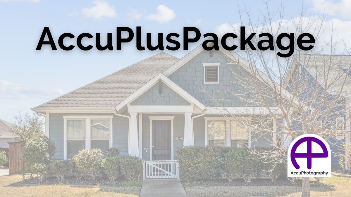 Accupluspackage℠ with 25 or 40 photos, 6 aerial photos, detailed floor plans, reports, and interactive cubicasa tour™