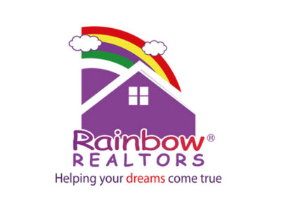 Partnership With Rainbow Realtors In Dallas, Texas Rainbow realtors logo showcasing partnership with accuphotography in dallas, texas