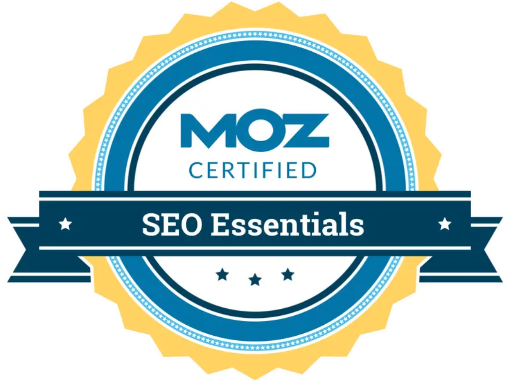 Official moz certified seo essentials badge earned by rick fogerty in dallas, texas.